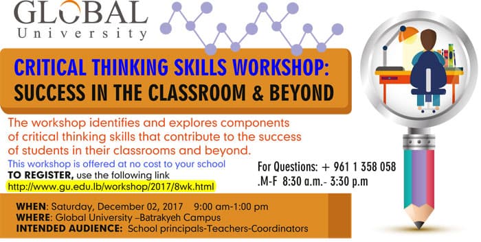 Center For Academic Excellence: Success in the Classroom & Beyond: "Critical Thinking Skills"