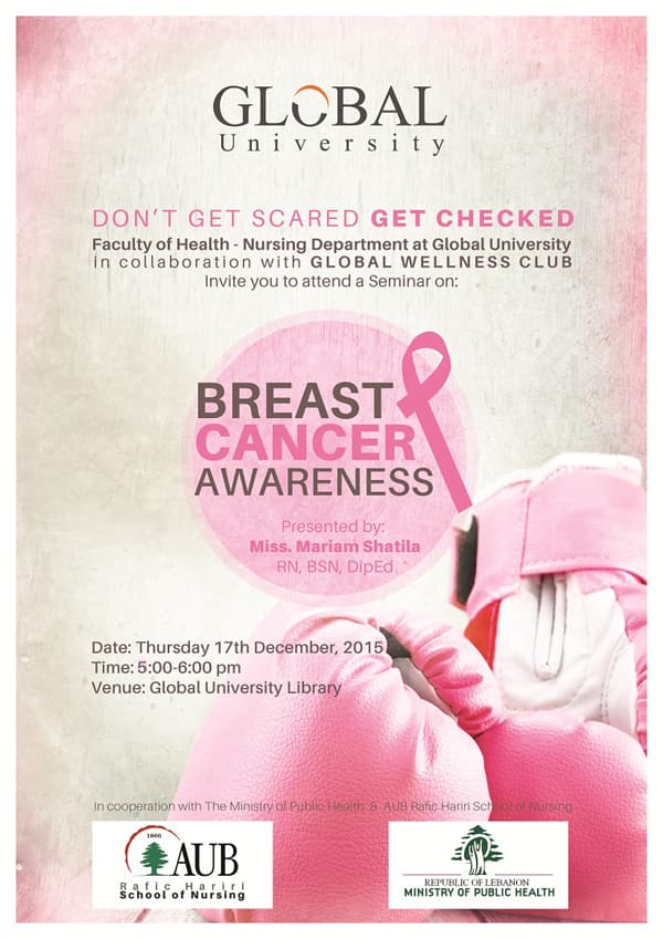 Don't Get Scared, GET CHECKED: Breast Cancer Awareness